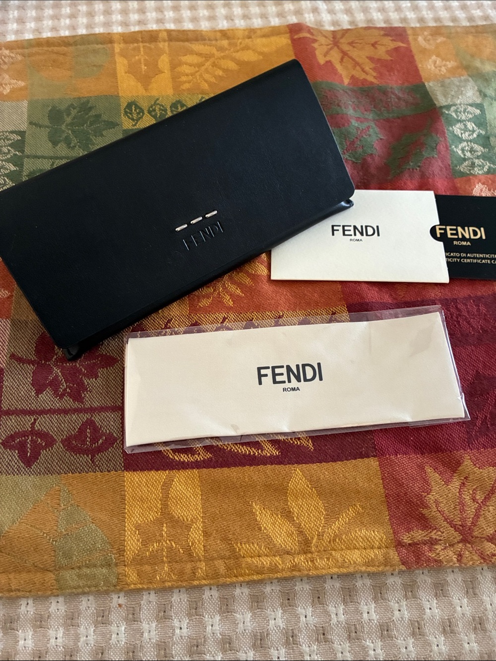 Fendi Black Eyeglass/Sunglass Case